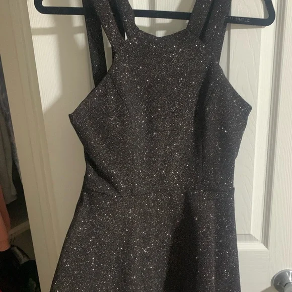Darling | Dresses | Darling Gray Halter Fit And Flare Mini Dress | Poshmark